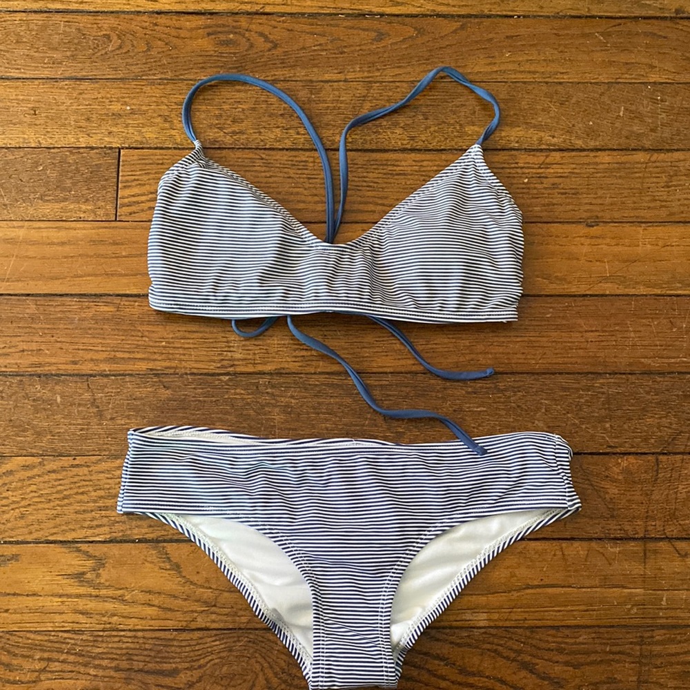 Striped bikini